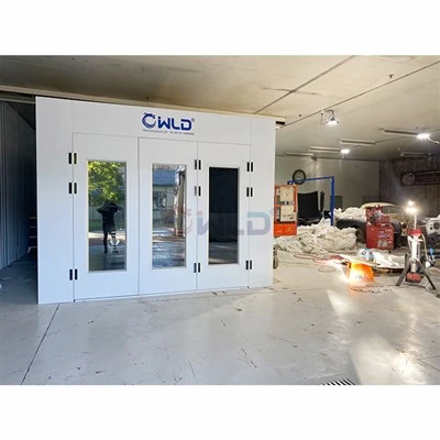 Cabina di verniciatura Downdraft standard australiana senza seminterrato installata a Sydney