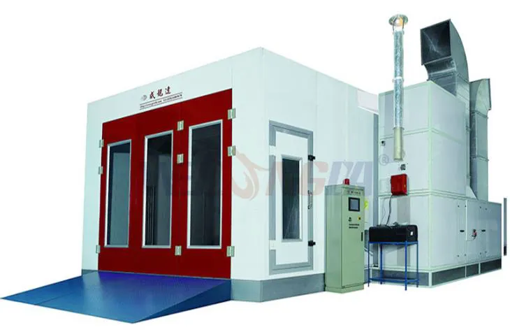 4S Shop Usa touch screen di qualità Schneider o Mitsubishi con cabina di verniciatura automobilistica con sistema di riciclaggio del calore