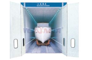 Cabina di spruzzatura per grandi autobus e camion